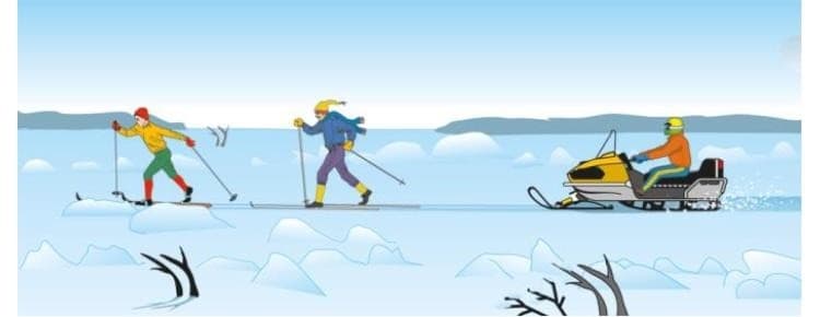 ПДД.РФ - Можно ли начать движение на внедорожном мотосредстве, если впереди находятся люди?
