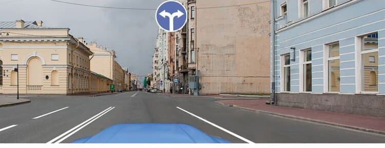 ПДД.РФ - В каких направлениях Вам можно продолжить движение по второй полосе?