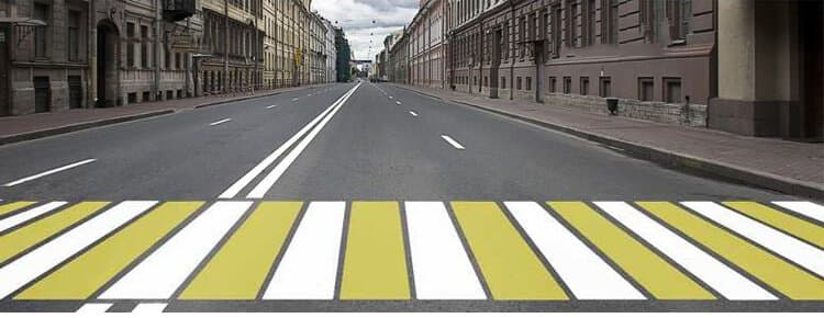 ПДД.РФ - Какой пешеходный переход обозначает данная разметка?