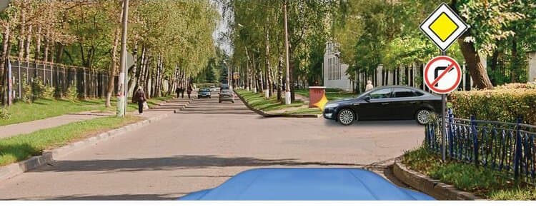 ПДД.РФ - Вы намерены остановиться сразу за перекрестком. В каком месте необходимо включить указатели правого поворота?