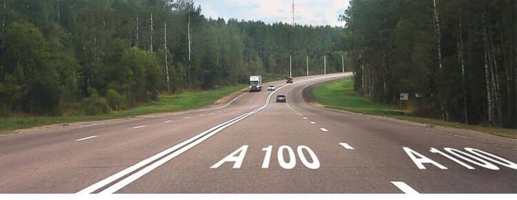 ПДД.РФ - Что обозначает разметка А100, нанесенная на проезжую часть дороги?