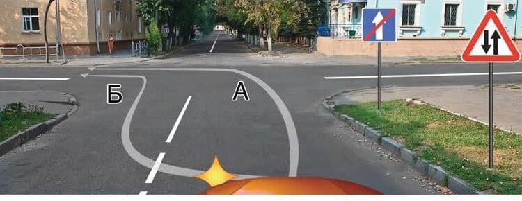 ПДД.РФ - По какой траектории Вам разрешается выполнить поворот налево?