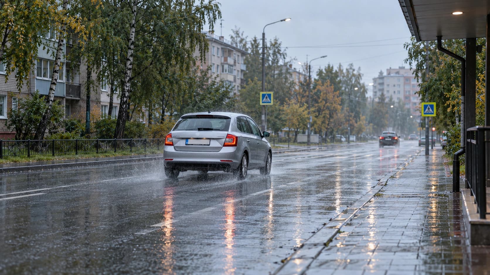 Как безопасно ездить в дождь: скорость, дистанция и видимость