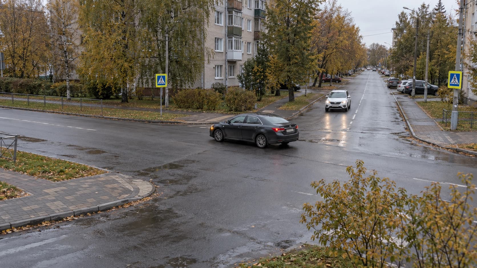 Поворот налево: кто кому уступает по ПДД